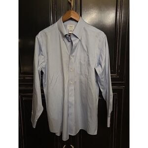 ll bean Mens Traditional Fit 15 1/2-33 Blue Dress Shirt, Workwear,  Church,...